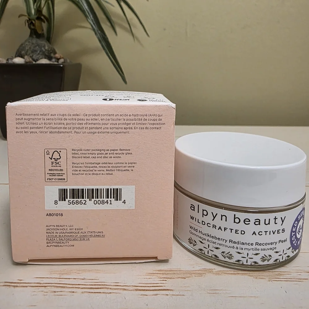 Alpyn Beauty | Wild Huckleberry Radiance Recovery Peel 1.7 Fl Oz/50 mL